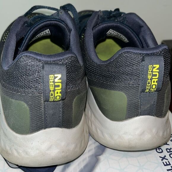 Sketchers Blue Go Run Lite tennis shoes walking mens size 10.5 10 1/2 used worn - Picture 6 of 7